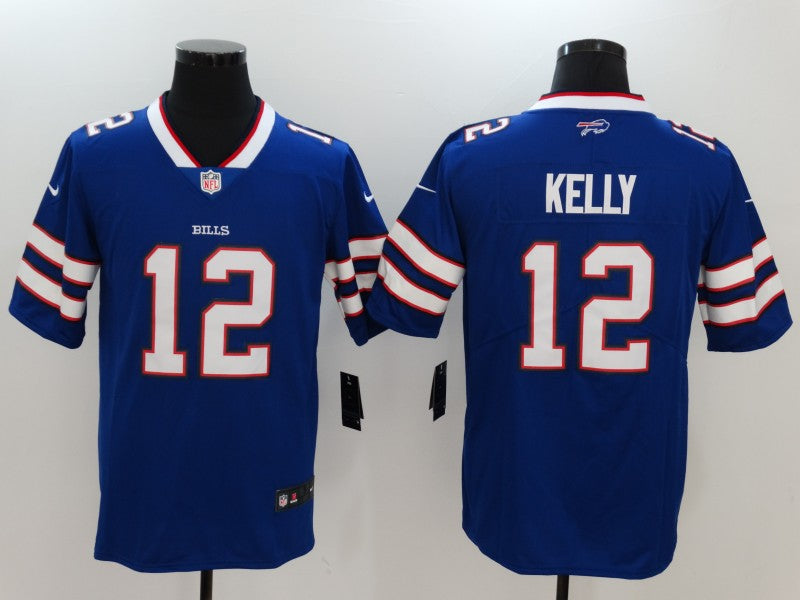 Men's Buffalo Bills Jim Kelly #12 Blue Game Jersey1