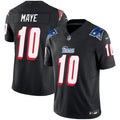 Drake Maye New England Patriots 1996 Throwback Stitched Jersey  Black