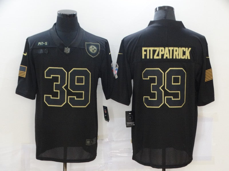 Men's Pittsburgh Steelers Minkah Fitzpatrick #39 Black Game Player jersey