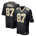 Lucas Krull New Orleans Saints Nike Game   Jersey - Black