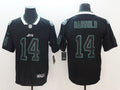 Men's New York Jets Sam Darnold #14 Black Game jersey
