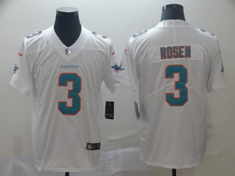 Men's Miami Dolphins Josh Rosen #3 White Game jersey