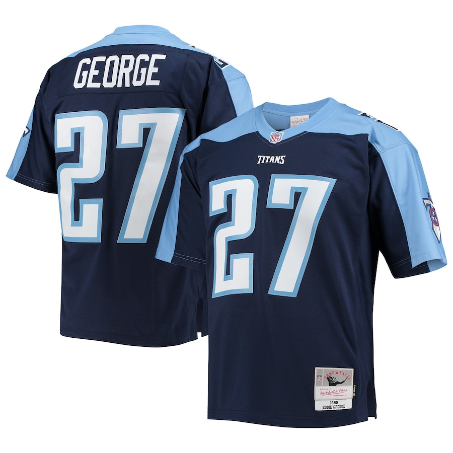 Men's Tennessee Titans Eddie George Navy Legacy Replica Jersey