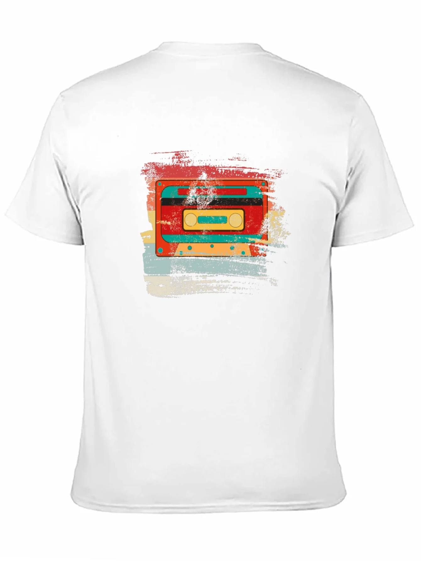 Retro Cassette Tape Graphic T-Shirt - Vintage Style Black Tee