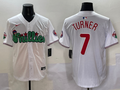 Men's Philadelphia Phillies Trea Turner #7 White Game jersey