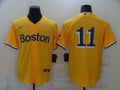 Men's Boston Red Sox Rafael Devers #11 Gold City Connect Replica Player jersey