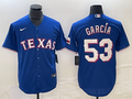 Men's Texas Rangers Adolis Garcia #53 Blue Replica Baseball jersey