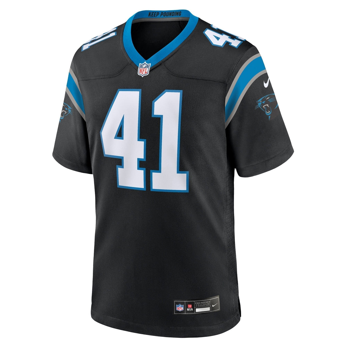Claudin Cherelus Carolina Panthers Nike Team Game Jersey -  Black
