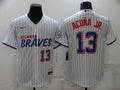 Men's Atlanta Braves Ronald Acuna Jr. #13 White Stitched jersey City Edition