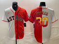 Men's Houston Astros Kyle Tucker #30 White/Orange Replica Player jersey