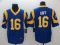 Men's Los Angeles Rams Jared Goff #16 Blue Game jersey