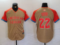 Men's American League Juan Soto #22 Cream 2024 MLB All-Star Game Limited Player jersey
