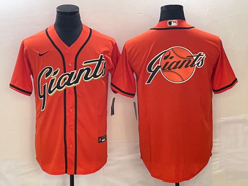 Men's San Francisco Giants Orange Replica Team jersey