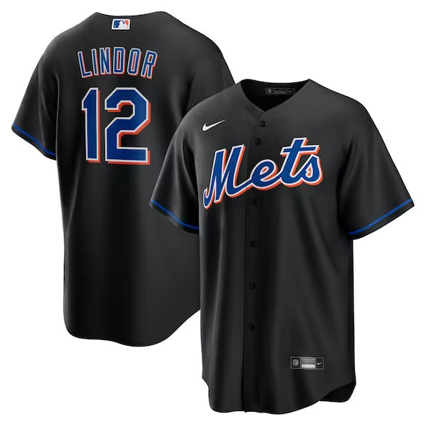 Francisco Lindor New York Mets Jersey  Black
