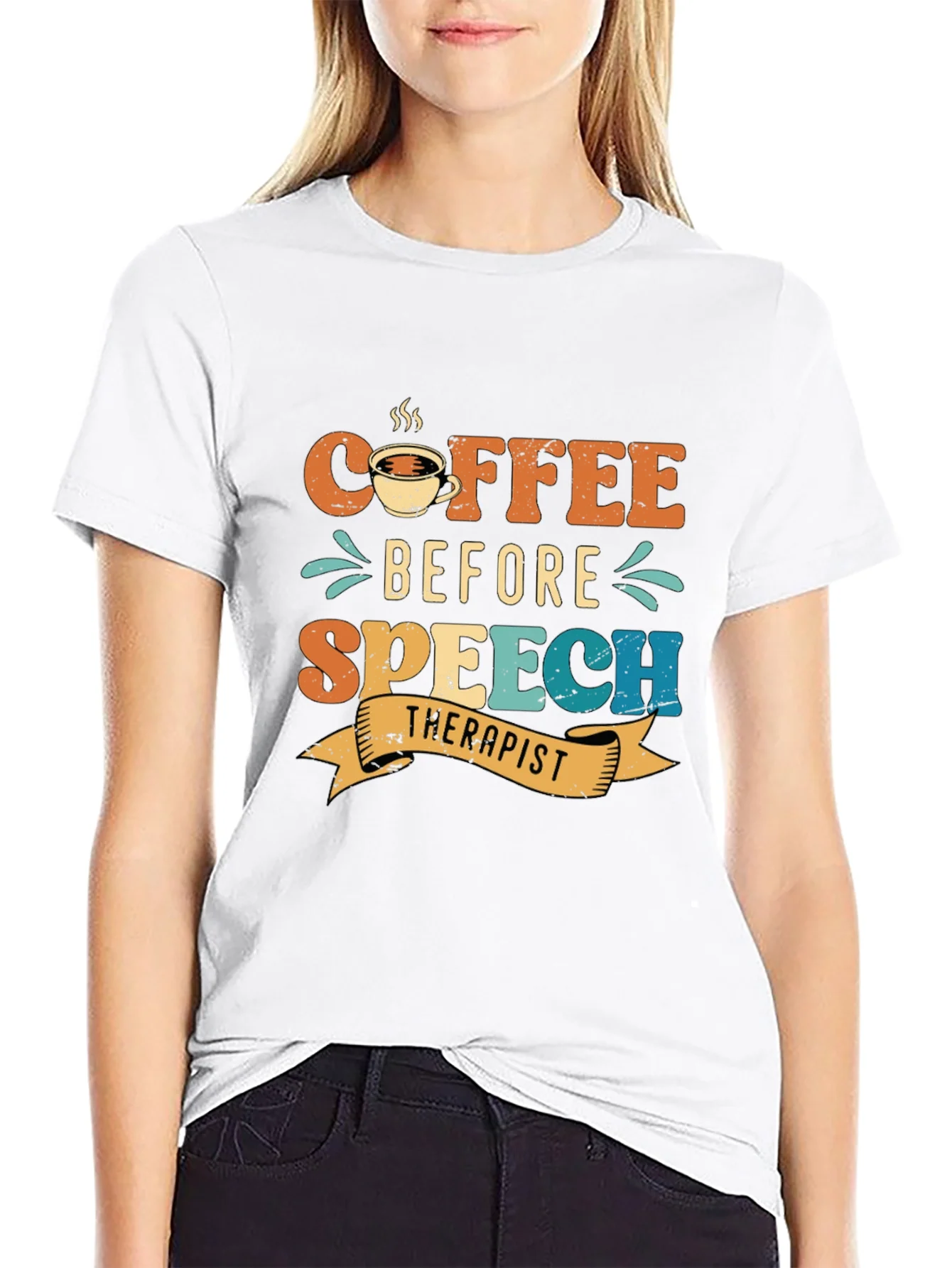 Coffee Before Speech Therapist T-Shirt