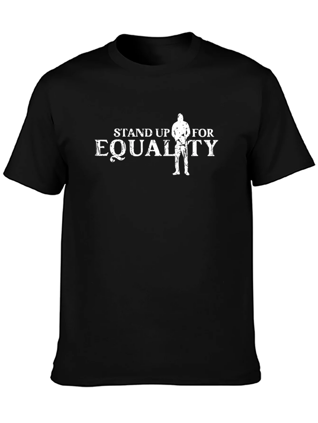 Stand Up For Equality Black Graphic T-Shirt