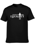 Stand Up For Equality Black Graphic T-Shirt