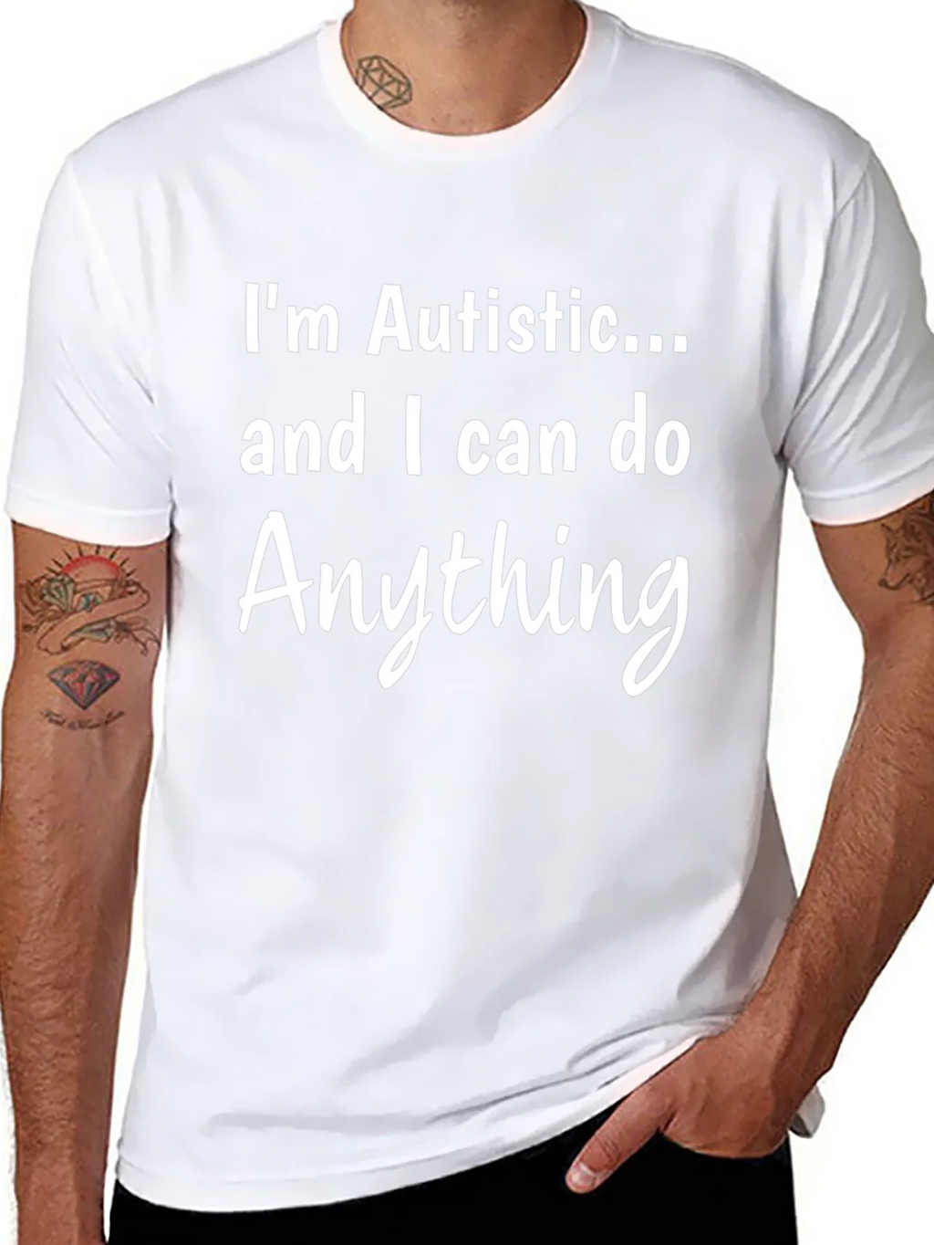 Autistic and Capable Black T-Shirt