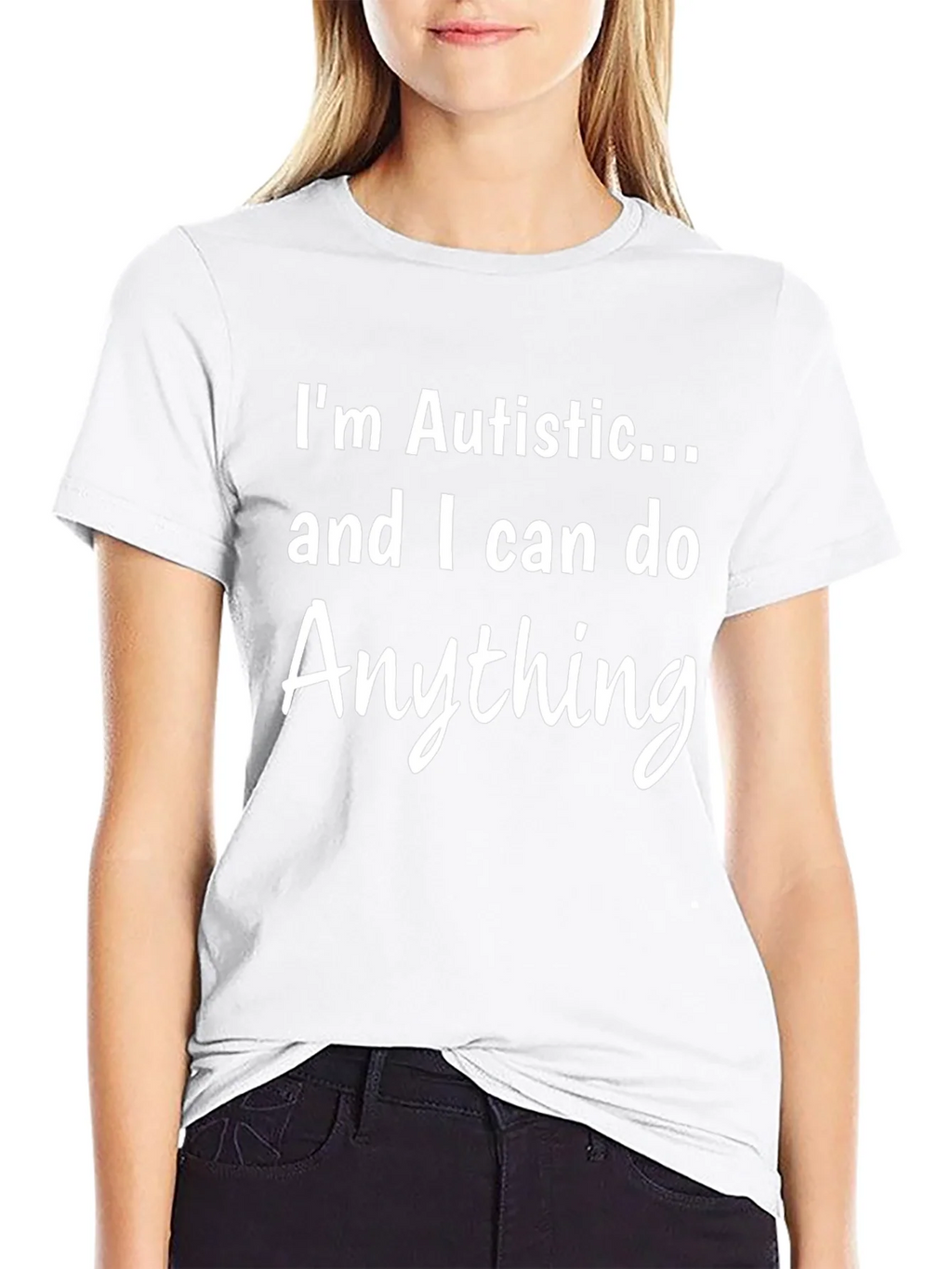 Autistic and Capable Black T-Shirt