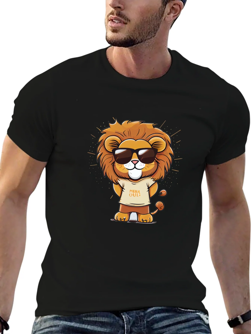 Cool Lion Graphic T-Shirt