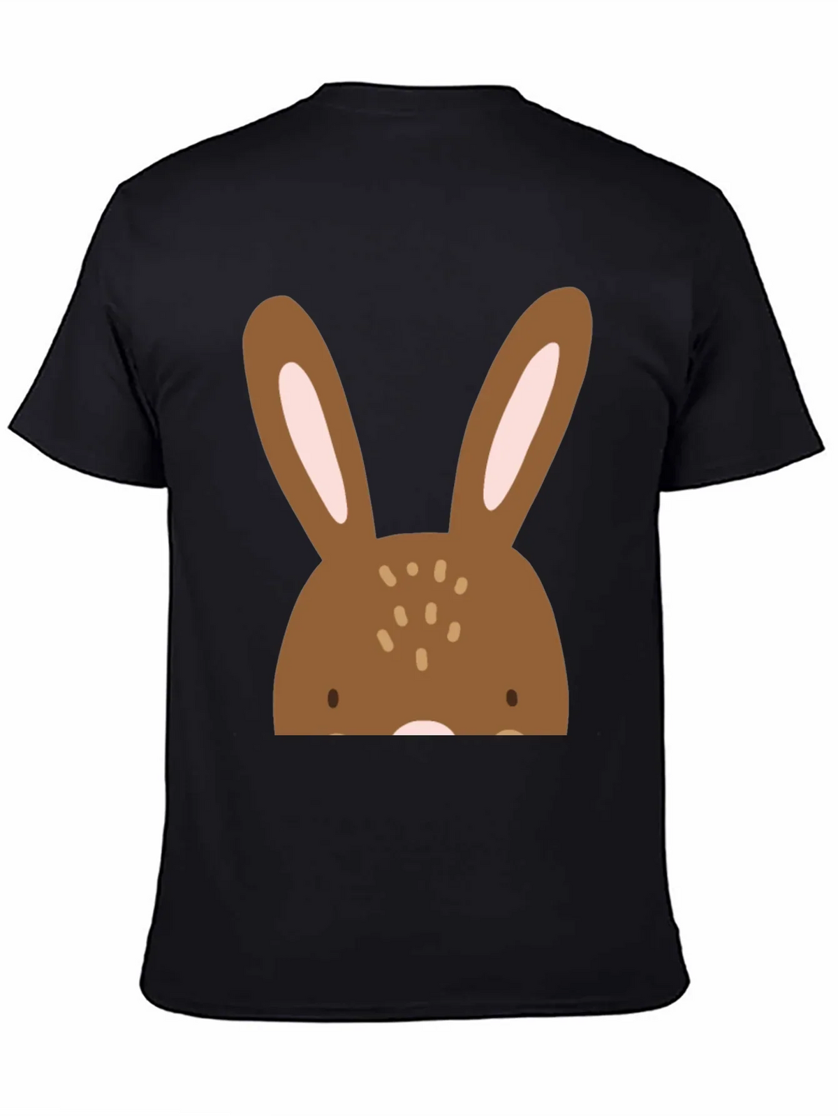 Bunny Graphic Black T-Shirt - Easter Ready!