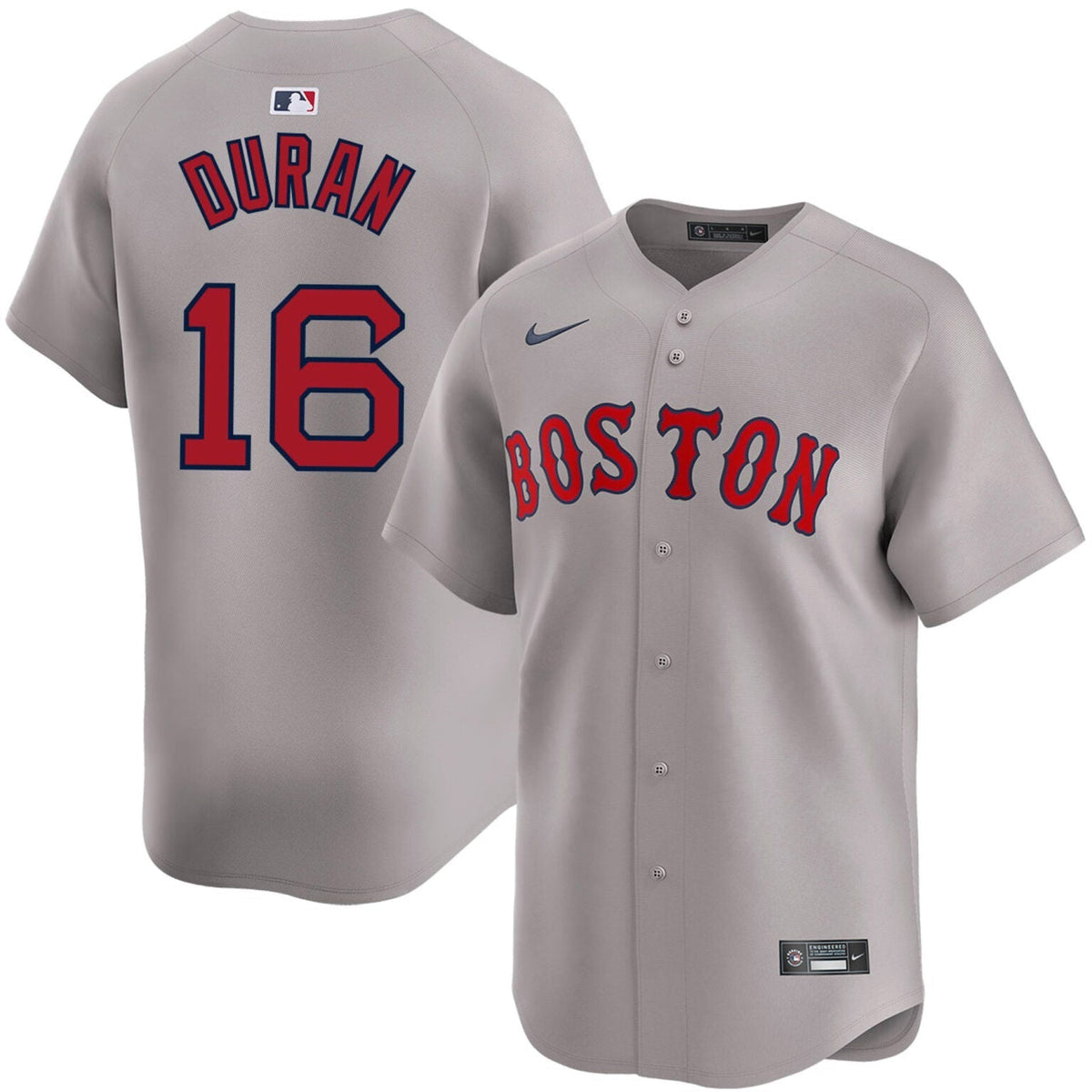 Jarren Duran Boston Red Sox Road Limited Jersey   Gray