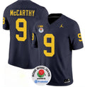 J.J. McCarthy Michigan Wolverines Rosebowl Jersey   Navy