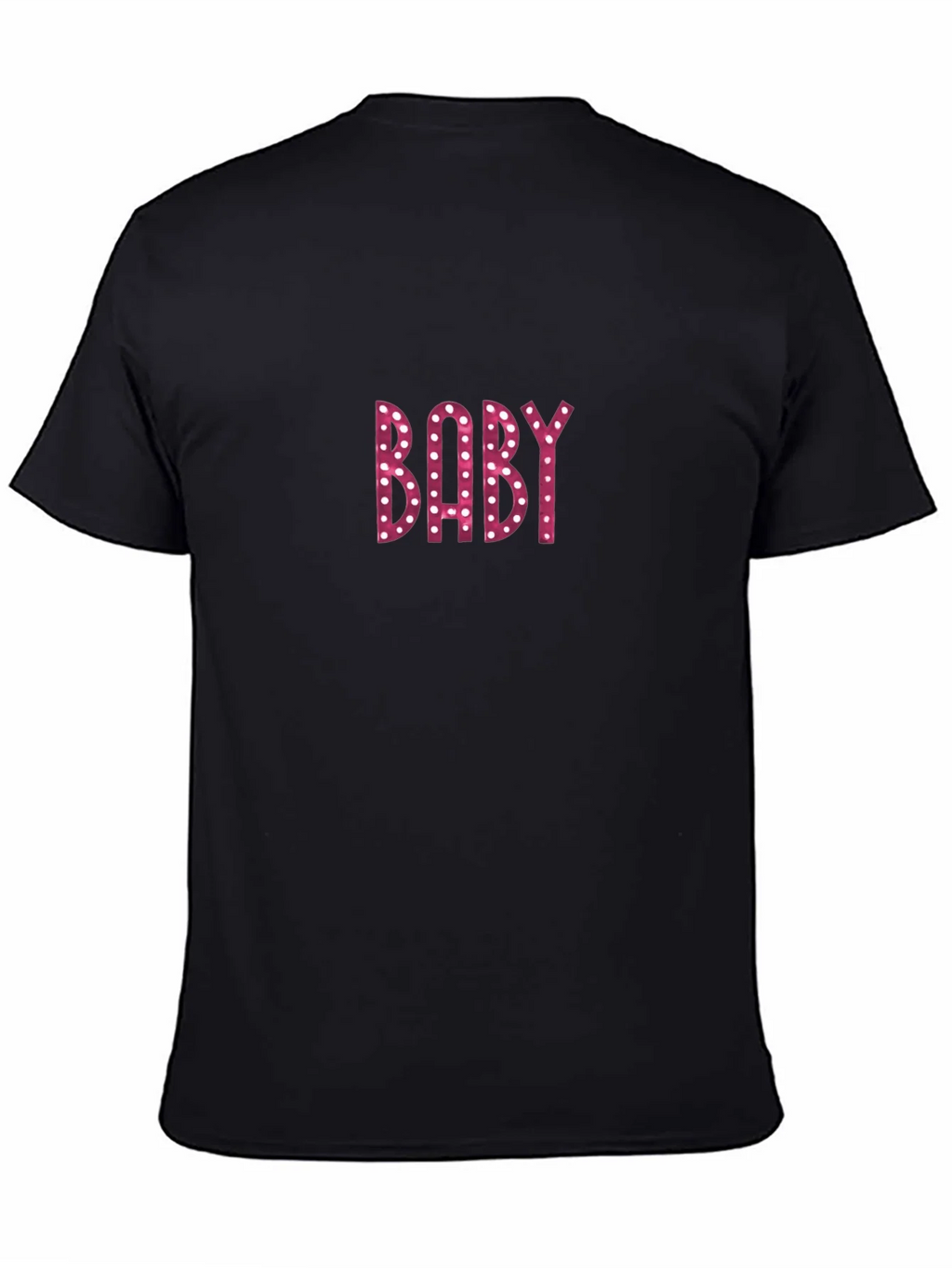 Baby Print Black Tee - Unique Graphic Design