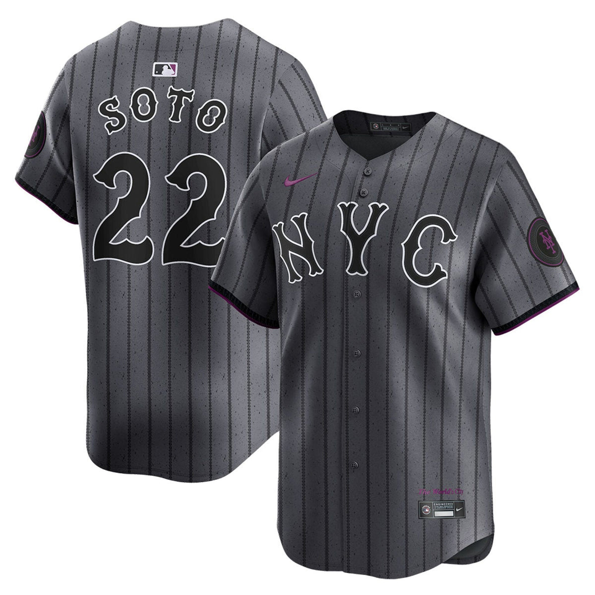 Juan Soto New York Mets Dark City Connect Limited Jersey  Gray