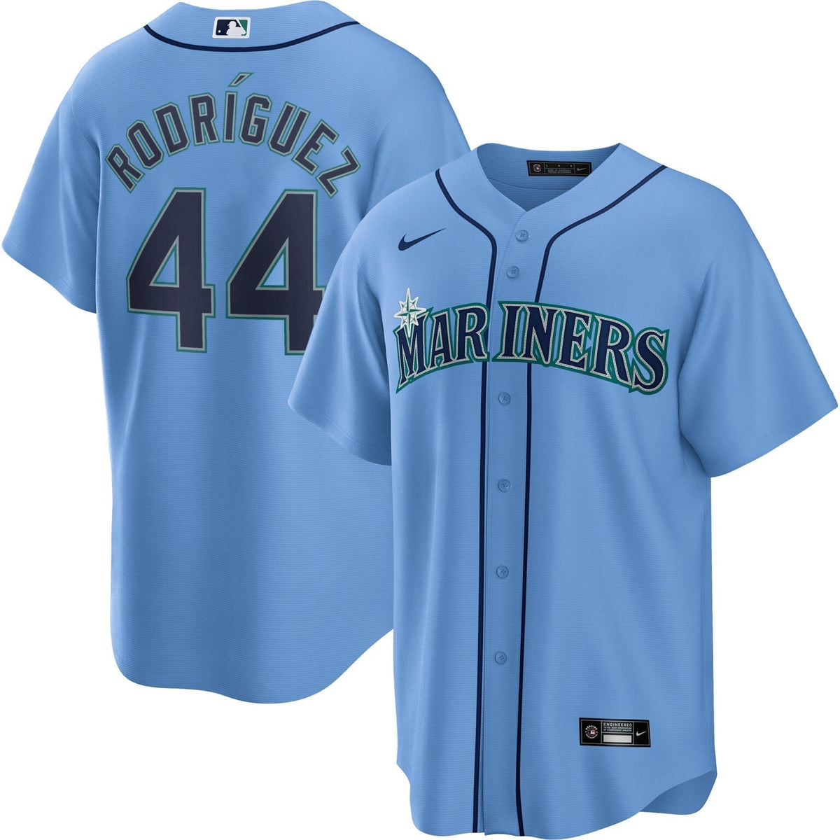 Julio Rodriguez Seattle Mariners Alternate Jersey  Light Blue