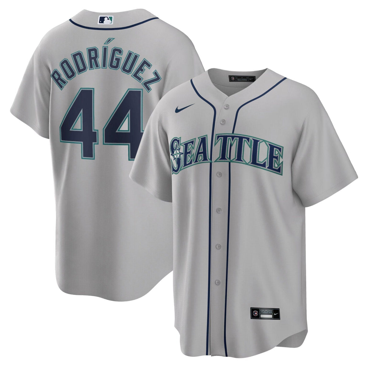 Julio Rodriguez Seattle Mariners Road Jersey  Grey
