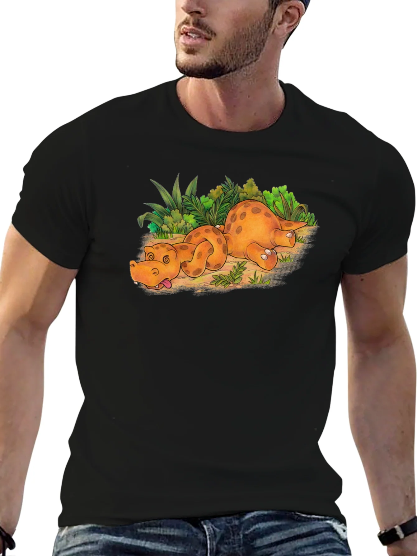 Cartoon Dino Nap T-Shirt