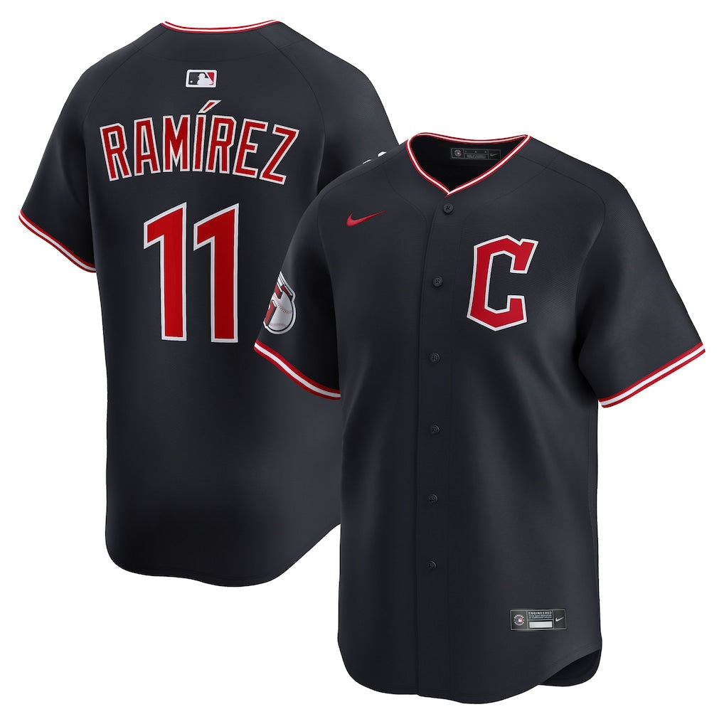 Jos Ramrez Cleveland Guardians Alternate Jersey - Navy