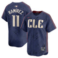 Jos Ramrez Cleveland Guardians City Connect Jersey - Navy