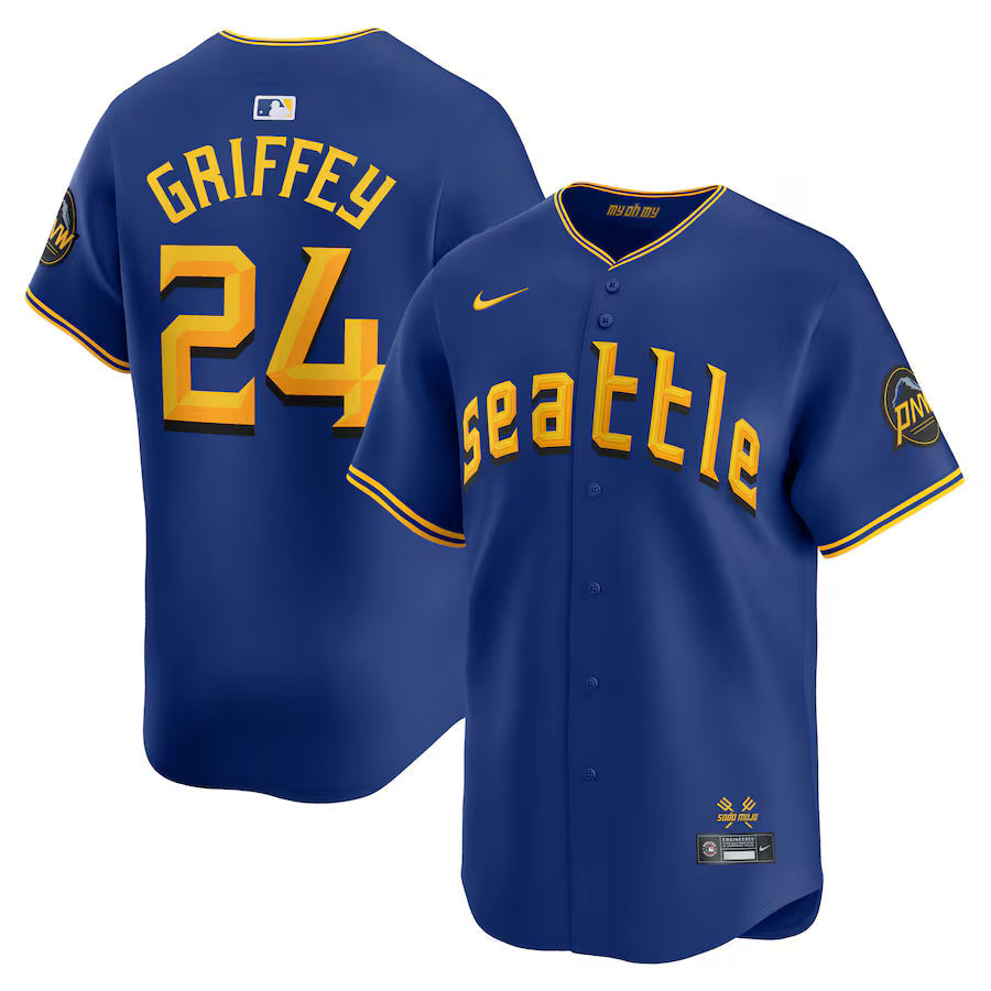 Ken Griffey Jr. Seattle Mariners Retired Player City Connect Jersey  Blue