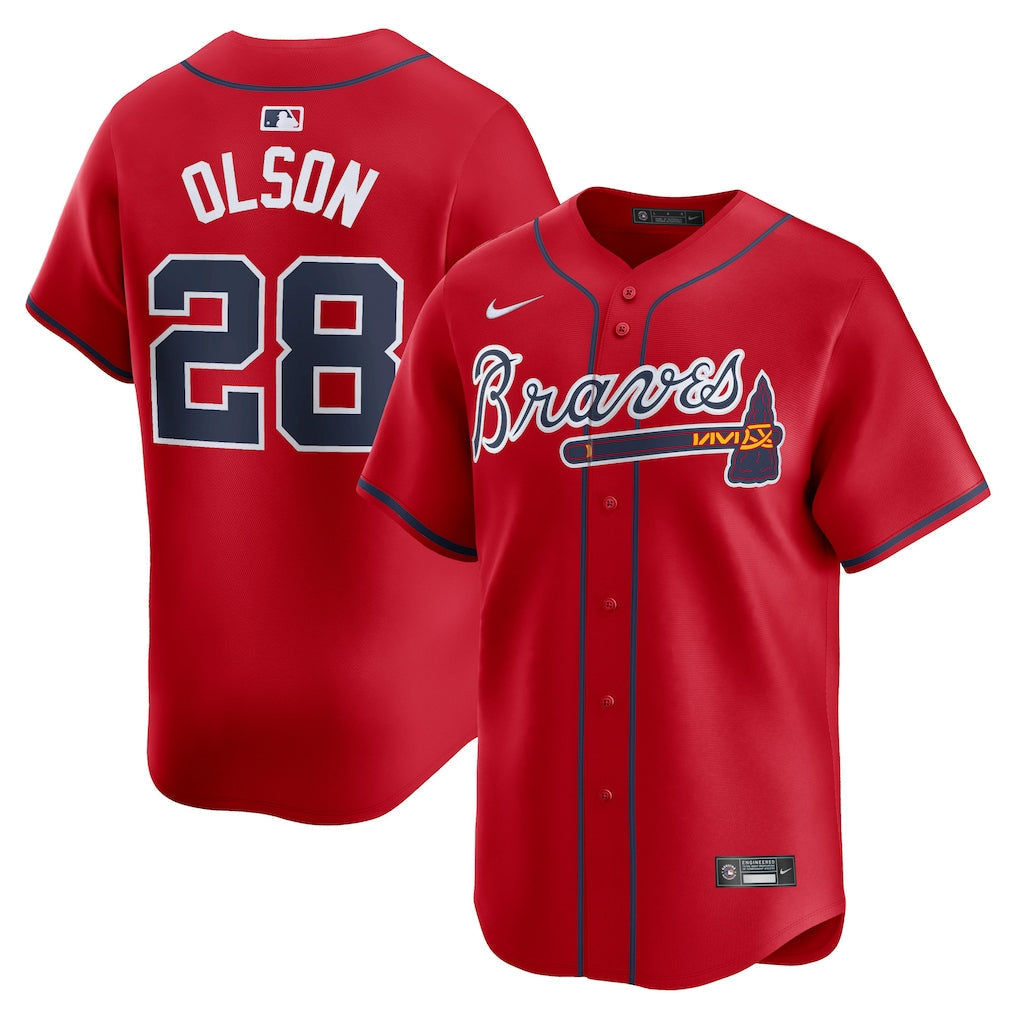 Matt Olson Atlanta Braves Alternate Limited Player Jersey  Red