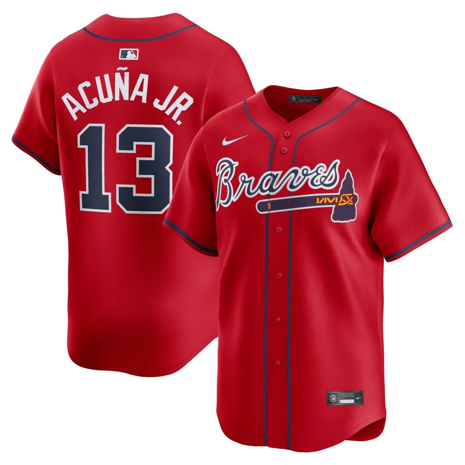 Ronald Acuna Jr Atlanta Braves Alternate Limited Jersey  Red