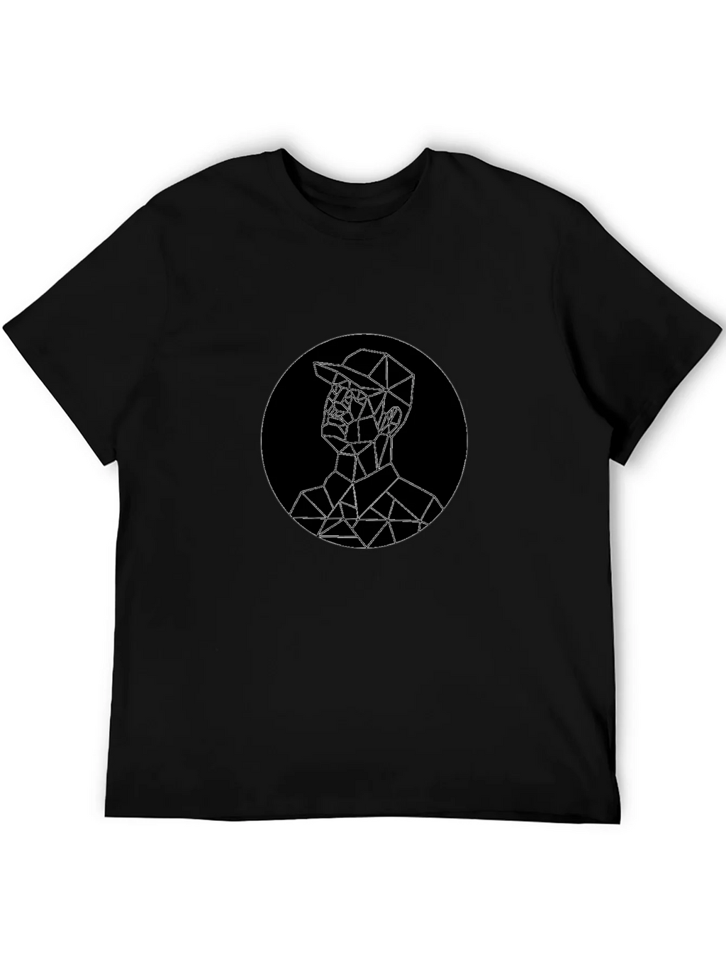 Geometric Man Graphic Tee - Modern Style