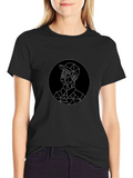 Geometric Man Graphic Tee - Modern Style