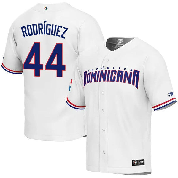 Julio Rodrguez Dominican Baseball Seattle Mariners World Baseball Classic Jersey  White