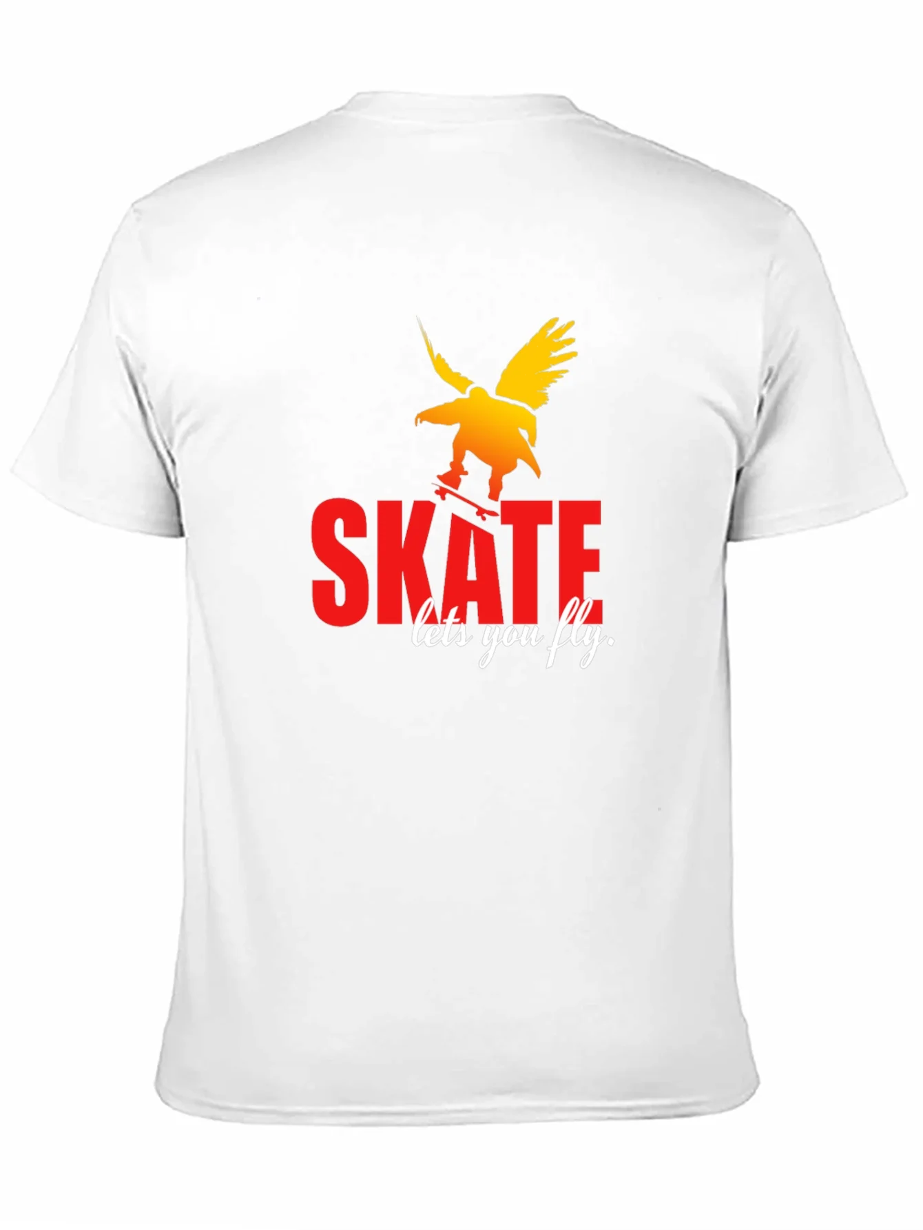 Skate Lets You Fly Graphic Tee - Stylish Black T-Shirt
