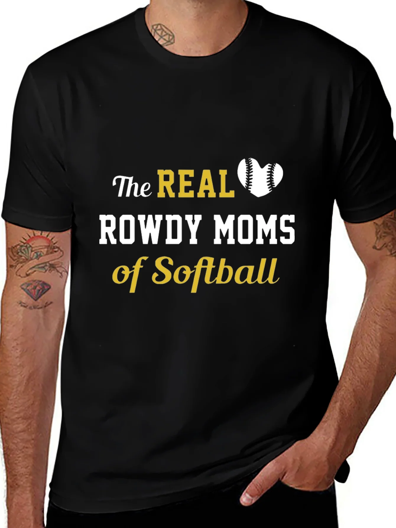 Rowdy Moms of Softball T-Shirt