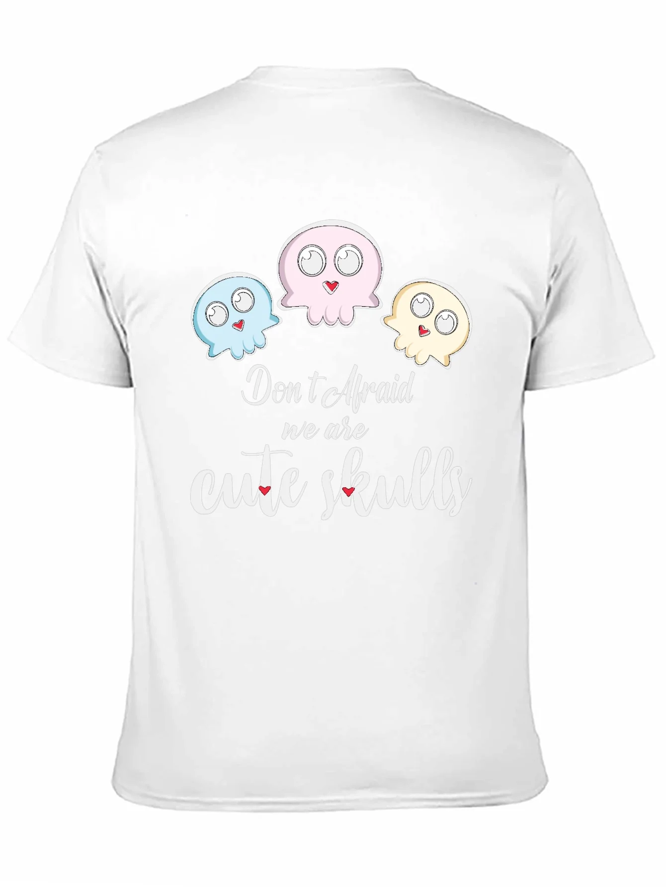 Cute Skulls Graphic Tee - Dont Afraid